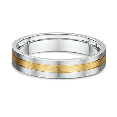 5mm Matte Two Tone 14K Gold Band – RingMaster Jewelers
