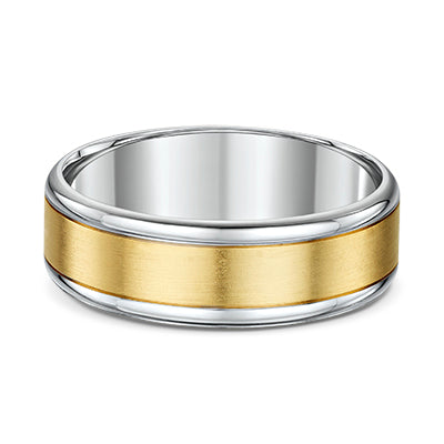 Two Tone 14K Gold 7mm Band – RingMaster Jewelers